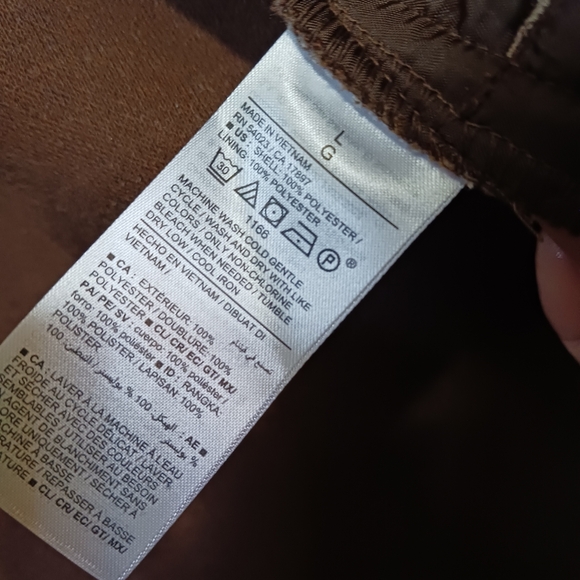 NWT Old Navy Brown Tan Heather Shacket Womens Large - Picture 5 of 8